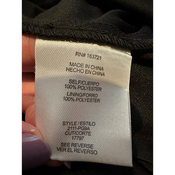 City Studios Junior's Tie Back Fit and Flare Formal Dress Black Size 1/2 NWT - Picture 7 of 10